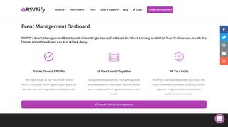 Event Dashboard - RSVPify