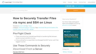How to Securely Transfer Files via rsync and SSH on Linux - Liquid Web