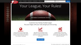 RealTime Fantasy Sports - Full Season Fantasy Football Comissioner