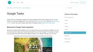 Google Tasks – Help Center - Momentum