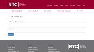 User account | Renton Technical College