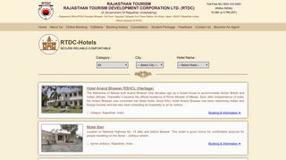 RTDC-Hotels - Rajasthan Tourism Development Corporation
