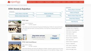 RTDC Hotels - Rajasthan