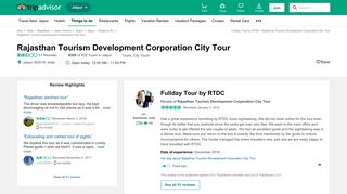 Fullday Tour by RTDC - Review of Rajasthan Tourism Development ...