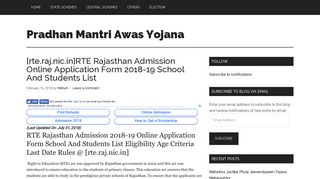 [rte.raj.nic.in]RTE Rajasthan Admission Online Application Form 2018 ...