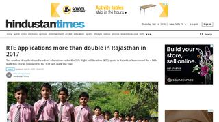 RTE applications more than double in Rajasthan in 2017 | jaipur ...