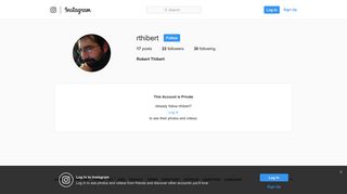 Robert Thibert (@rthibert) • Instagram photos and videos
