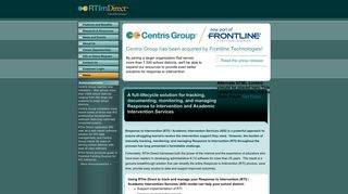 RTIm Direct - full-lifecycle software for Response to Intervention