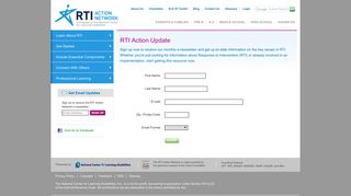 RTI Action Update Sign Up - RTI Action Network