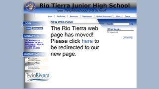Rio Tierra Junior High School: Home Page