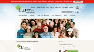 Accessing Your Account - RTN Federal Credit Union