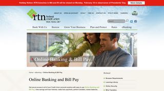 Online Bill Pay & Banking | RTN Federal Credit Union