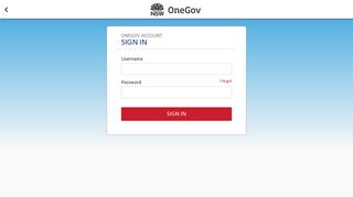 OneGov Account | Sign in