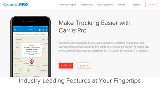 CarrierPro | Fuel Discounts, Credit Reports, and Factoring for Trucking