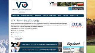 RTX - Resort Travel Xchange | Canadian Resort Development ...