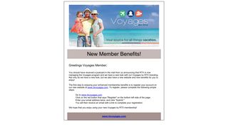 Welcome to your new Voyages program!