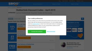 15% Off RubberSole Discount Codes & Vouchers - February 2019