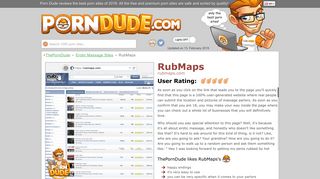 RubMaps - Rubmaps.com - Erotic Massage Site - The Porn Dude