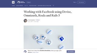 Working with Facebook using Devise, Omniauth, Koala and Rails 5