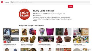 Ruby Lane Vintage (rubylanecom) on Pinterest