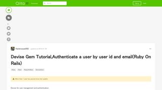 Devise Gem Tutorial,Authenticate a user by user id and email(Ruby ...