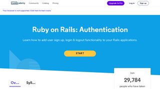 Ruby on Rails Tutorial: Learn Authentication | Codecademy