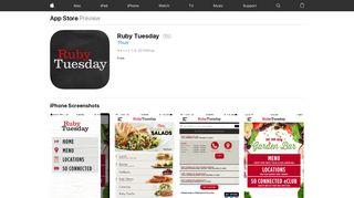 Ruby Tuesday on the App Store - iTunes - Apple