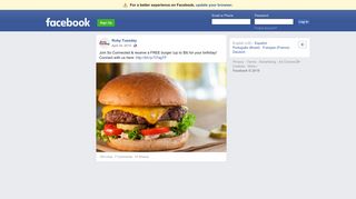Ruby Tuesday - Join So Connected & receive a FREE burger ...