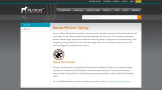 Training | Ruckus Wireless Support - Ruckus Support