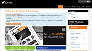 Ruckus Wireless Training Portal