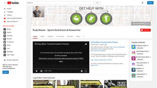 Rudy Mawer - Sports Nutritionist & Researcher - YouTube