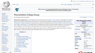 Warwickshire College Group - Wikipedia