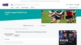Rugby League World Cup Tickets - StubHub!