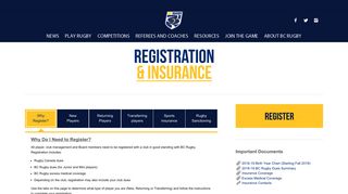 Registration & Insurance – BC Rugby