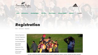 Registration - Community Rugby