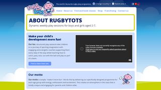 About Rugbytots - Fun Rugby Sessions for Boys & Girls of 2 – 7 yrs