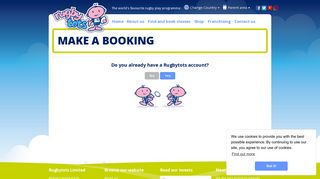 Rugbytots Limited - Make a Booking