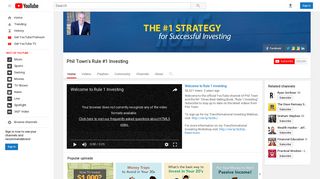 Phil Town's Rule #1 Investing - YouTube