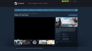 Rules Of Survival on Steam