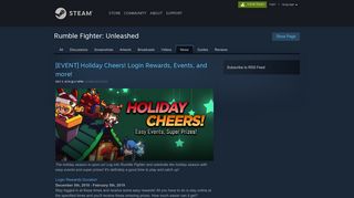 Rumble Fighter: Unleashed :: [EVENT] Holiday Cheers! Login ...