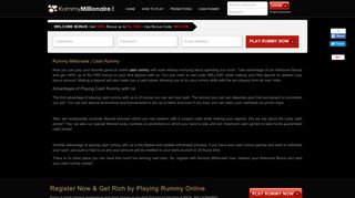 Rummy Millionaire | Cash Rummy - Rummy Online