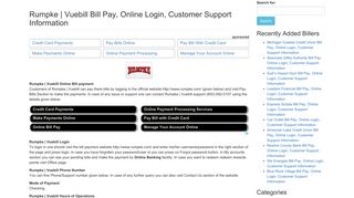 Rumpke | Vuebill Bill Pay, Online Login, Customer Support Information