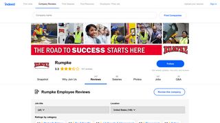 Working at Rumpke: 144 Reviews | Indeed.com