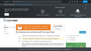 Run Remote ssh command with Full Login Shell - Super User