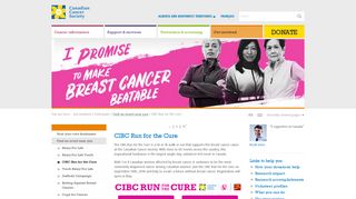 CIBC Run For The Cure - Canadian Cancer Society