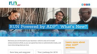 RUN Powered by ADP® – What's New? - Small Business Solutions