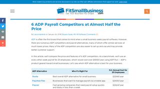 6 ADP Payroll Competitors at Almost Half the Price - Fit Small Business