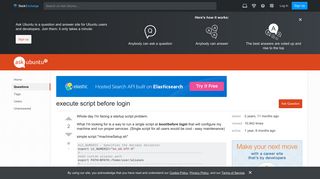 execute script before login - Ask Ubuntu