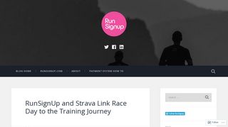 RunSignUp and Strava Link Race Day to the Training Journey ...