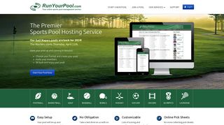 Run your Football, March Madness, Baseball, Golf, and other pools ...